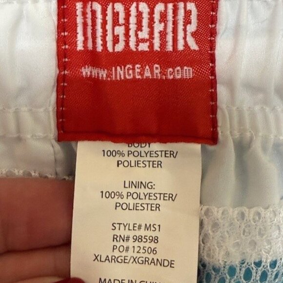 INGEAR Trunks Board Blue Shorts Mens Size XL Blue Swim Trunks Lined Pockets - Picture 3 of 12